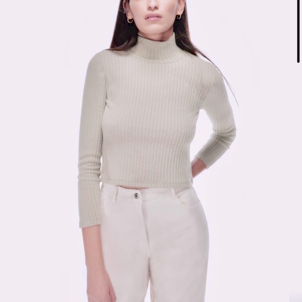 Wilfred Free Tamu Turtleneck in off white color